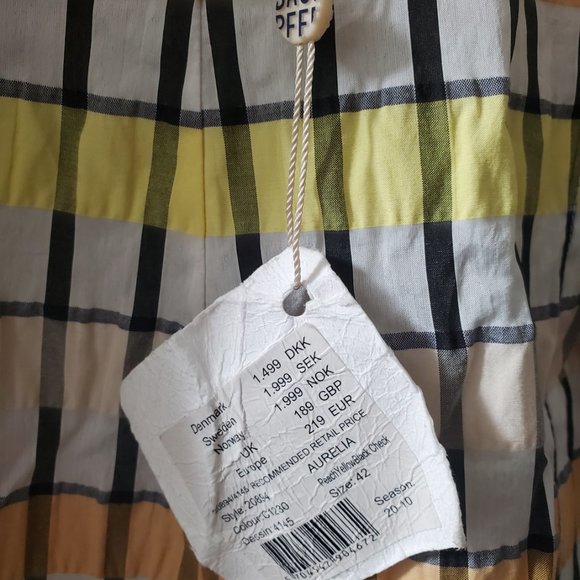 Baum Und Pferdgarten Aurelia Dress in DK42 or US L. Multicolour Check. - Picture 3 of 5